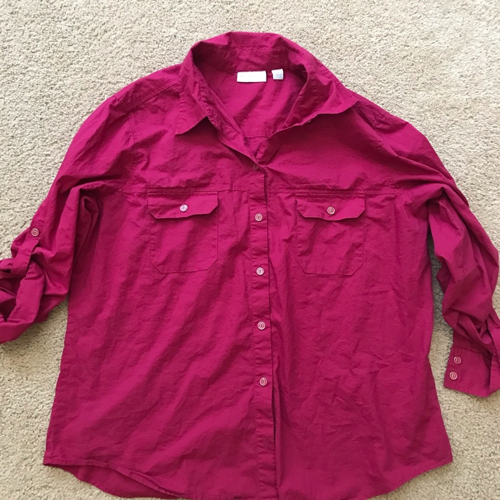Deep pink shirt